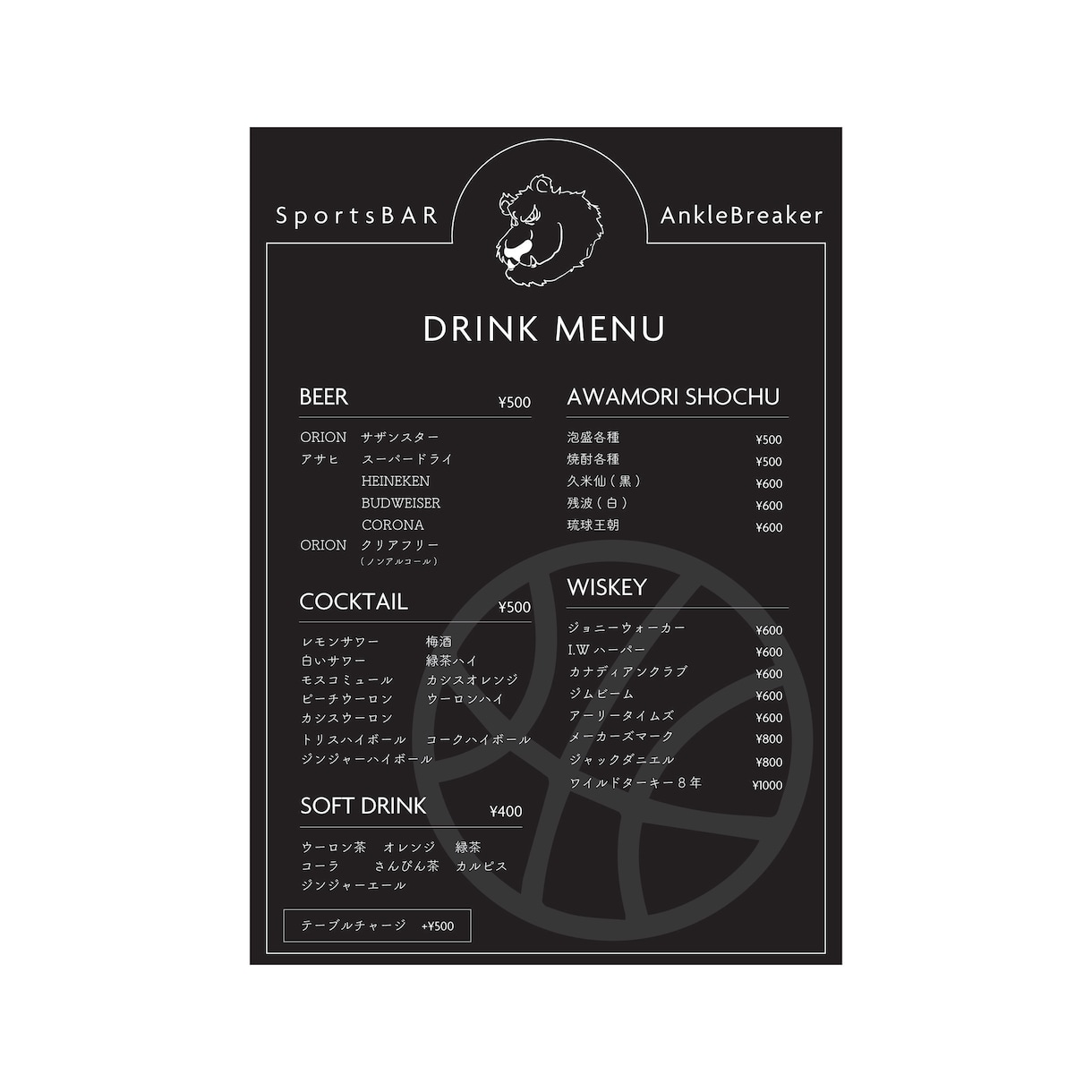 見やすいあなたのお店のメニュー表作成します 自分の店だけのメニュー表が欲しい方へ イメージ2