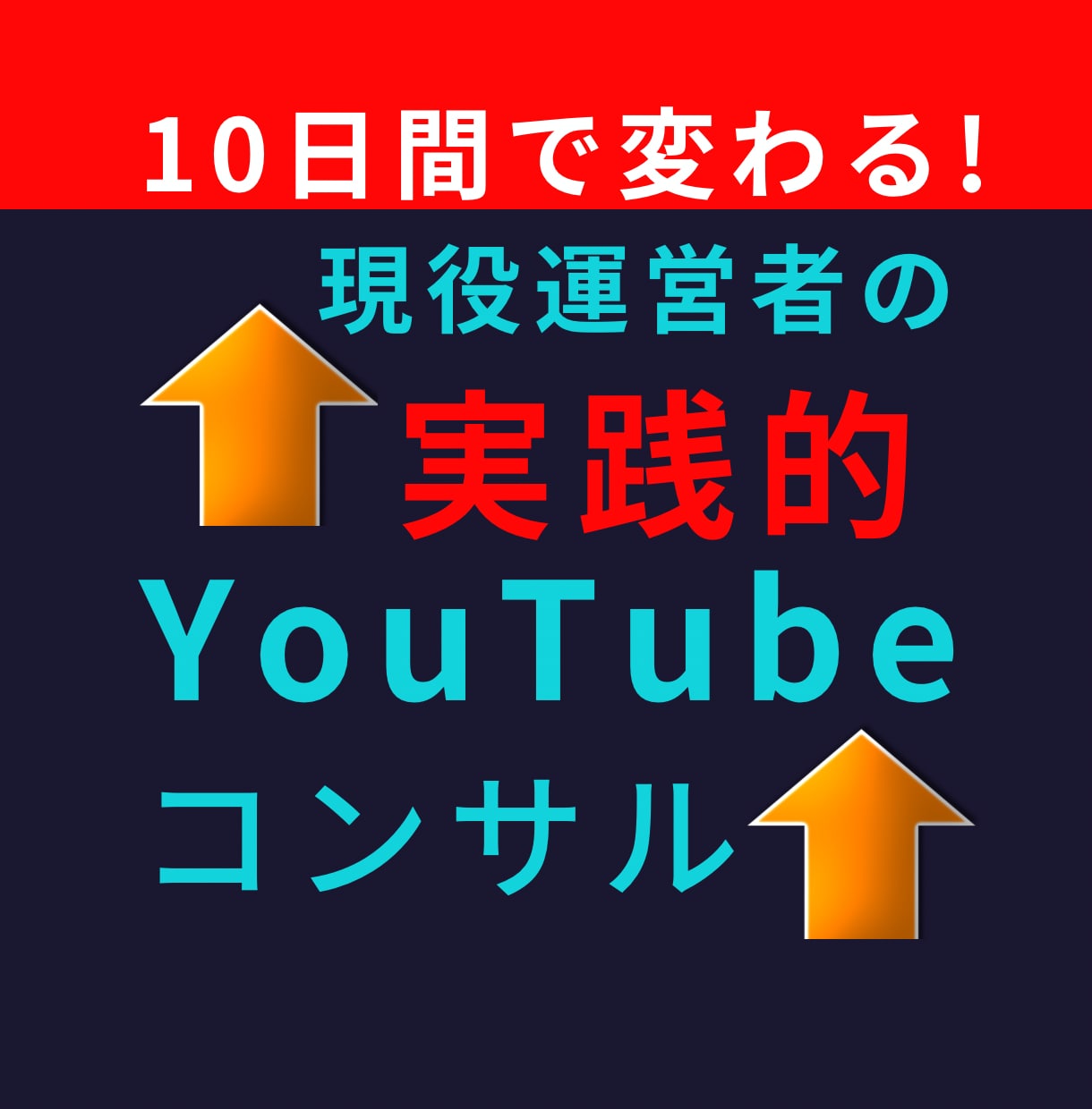 10日で変化！現役YouTuberがコンサルします 手を動かしながら、設計〜分析まで完全サポートで再生数を伸ばす イメージ1