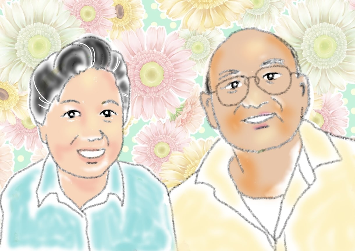 似顔絵をカードにします お世話になった方などへメッセージを添えて似顔絵を送りましょう イメージ1