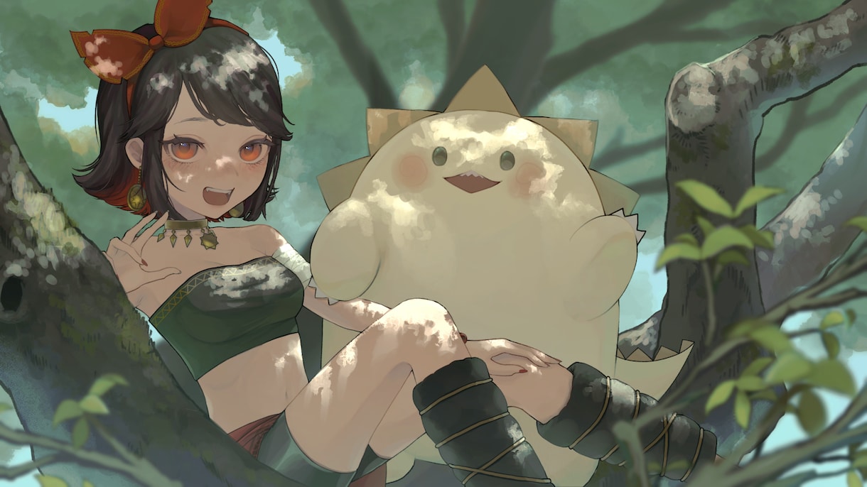 柔らかい雰囲気の一枚絵を制作します MVや配信用サムネ・周年記念やグッズ用などのイラスト制作 イメージ3