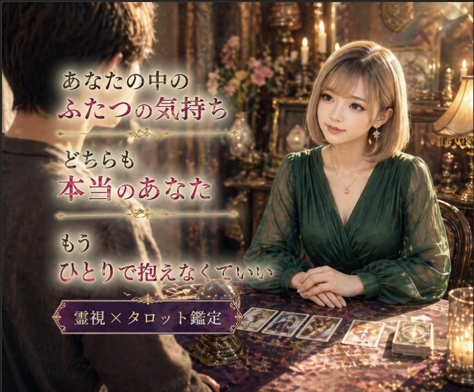 愛されたいのに恋愛が怖いあなたの心を優しく救います ✿仮面を外す恋愛心理×霊視電話鑑定で心の本音を読み解きます イメージ3