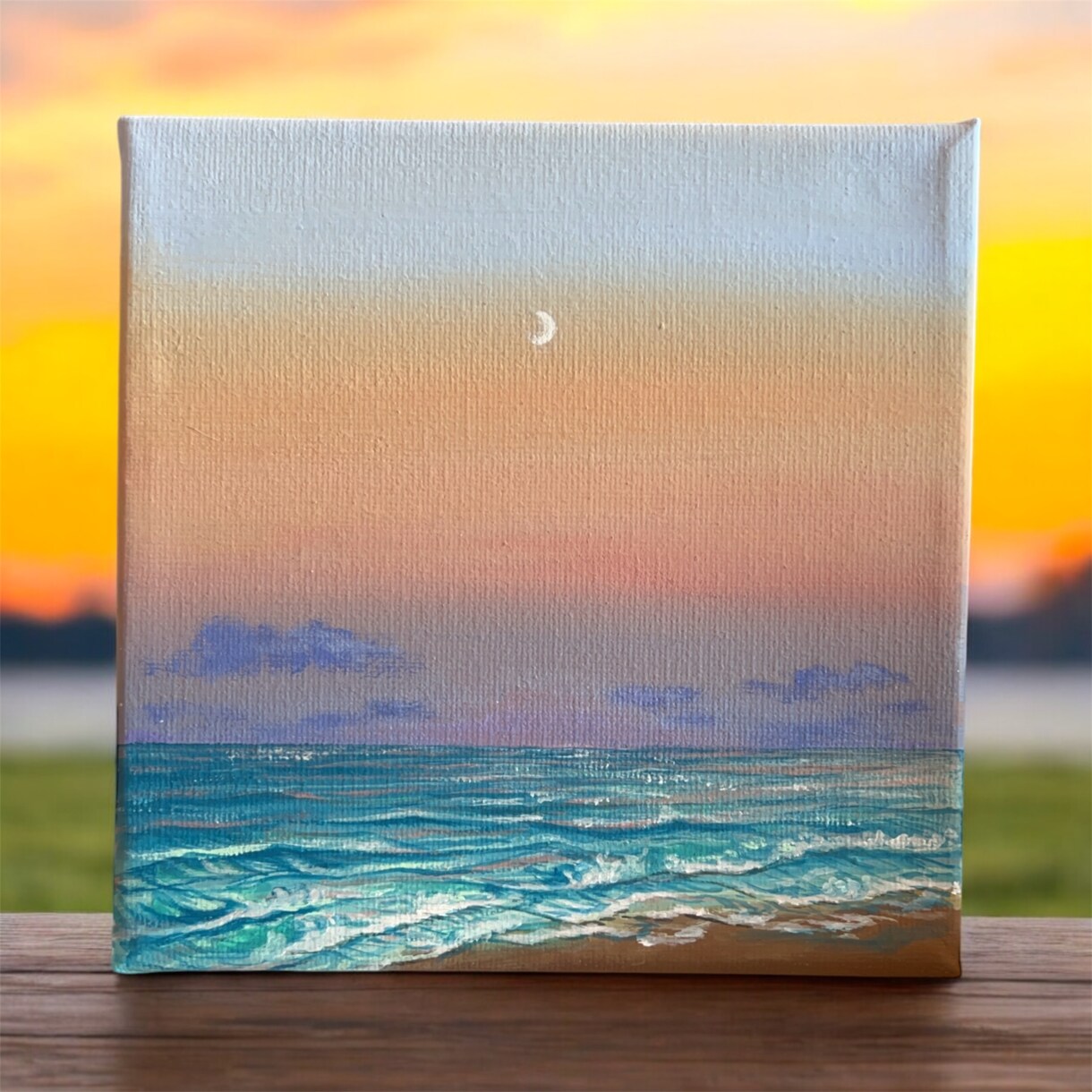 世界で１つ！色とイメージからあなたの風景を描きます 夜空や海の絵が得意【他サイト販売実績100件以上！】 イメージ9