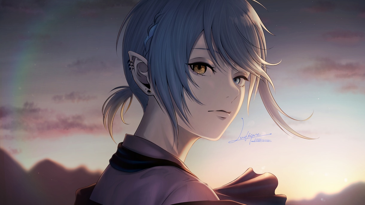 耽美で静かな世界観のイラストを制作します 繊細な光と陰で、記憶に沈む一枚を。 イメージ3