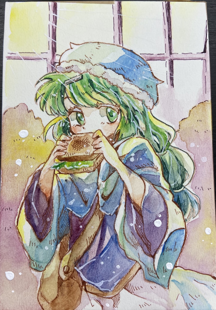 透明水彩の色数の多いイラストを描きます アナログのイラストを豪華に仕上げます。 イメージ3