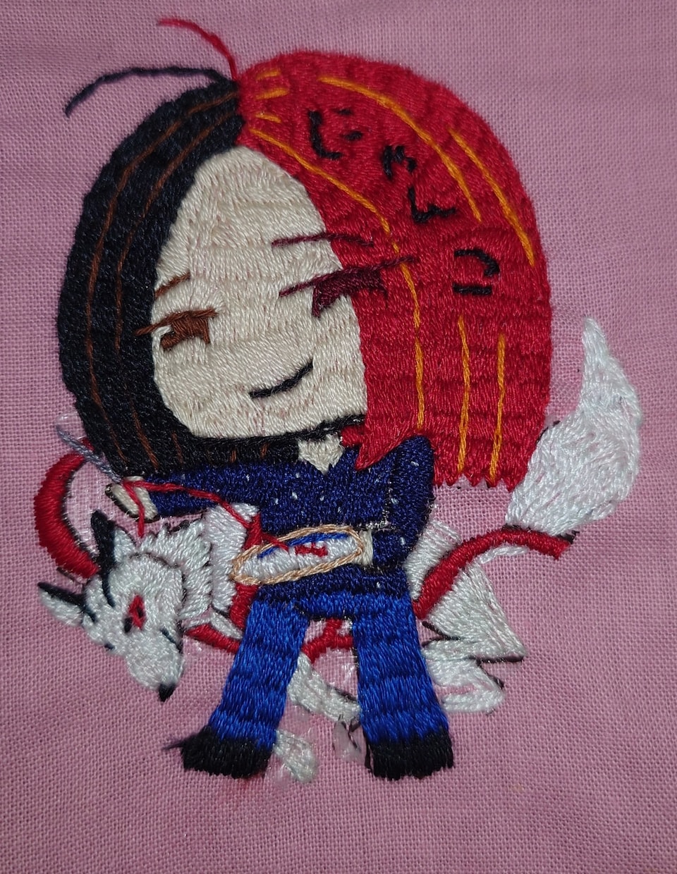 刺繍します オリジナルのイラスト等を手刺繍で彩りを イメージ3