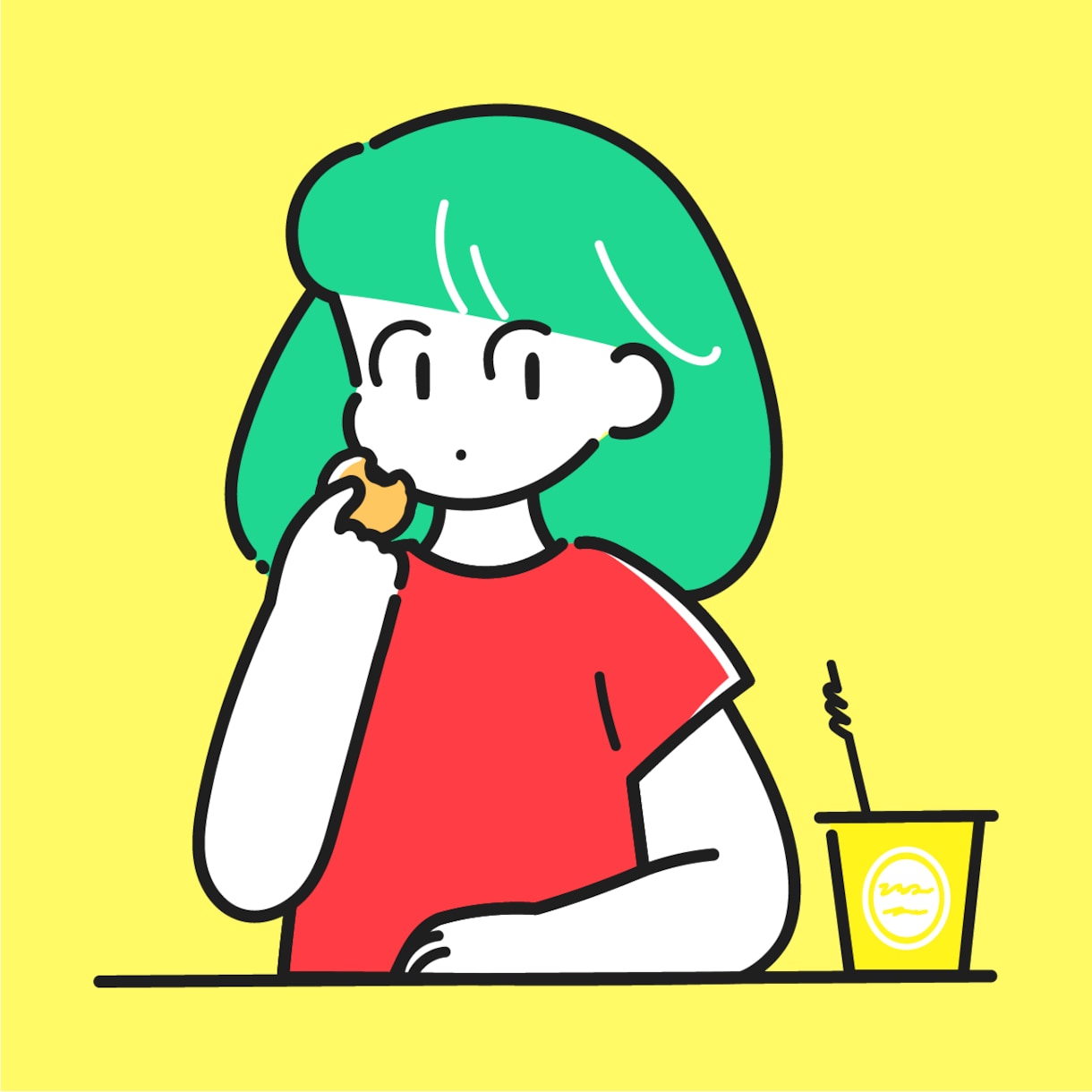 おしゃれポップでかわいいイラスト描きます ビジネス、SNS、挿絵に♡ワンポイントのオリジナルイラスト♡ イメージ2