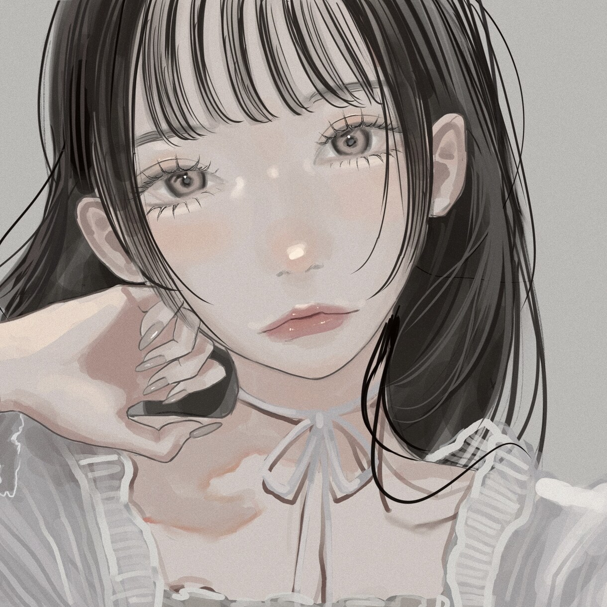 かわいい お洒落なイラスト制作します くすみカラー 肩上イラストを制作します イメージ2