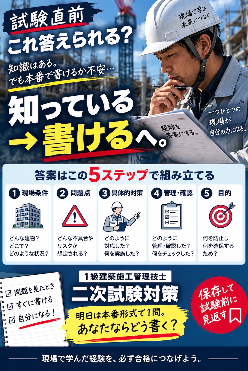 本気で作った二次試験の予想問題を提供します 試験直前、『これだけはやっておきたい』を1つにまとめました。 イメージ4