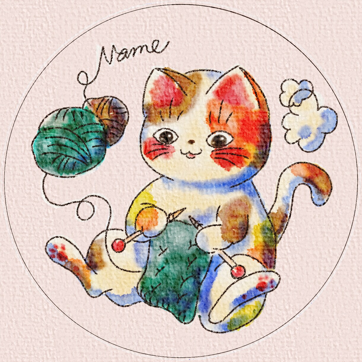 水彩風のほっこりどうぶつアイコンをお描きします SNSで自分らしさを出したい、好きな動物をキャラ化したい方へ イメージ2