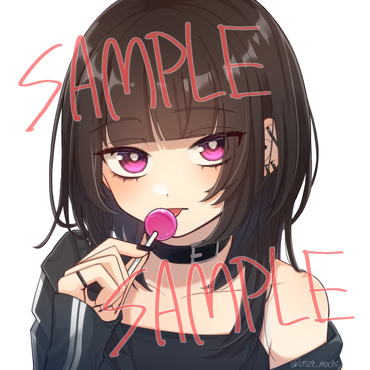 アイコン、サムネなどに！かわいいイラスト描きます アイコン、ヘッダー、歌ってみたに自分だけのイラストをどうぞ！ イメージ5