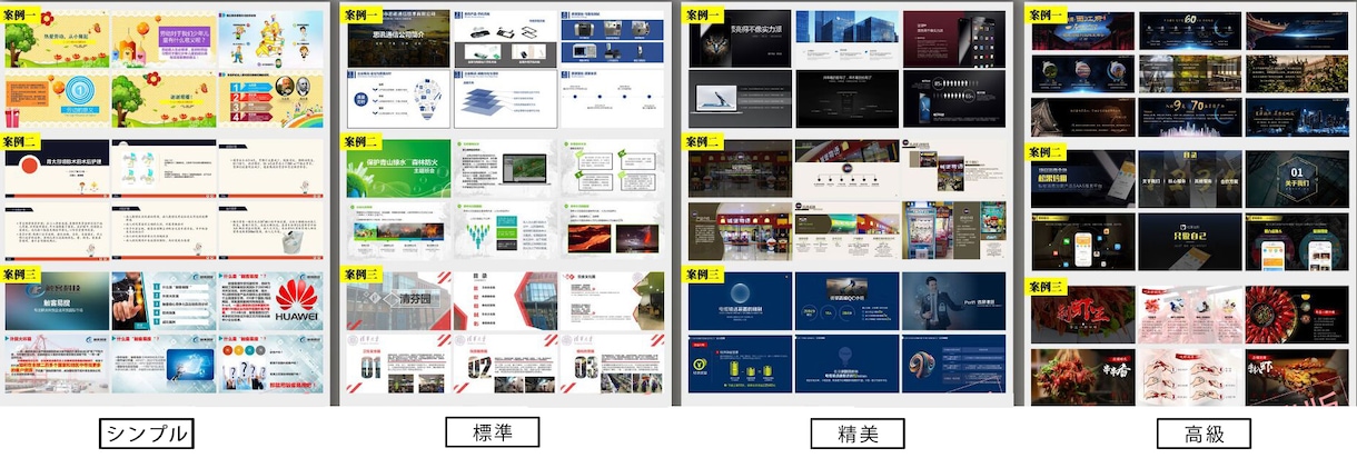 1500円/枚でパワーポイントの資料を作れます 金額3レベル※日本語/外国語のパワポ資料 イメージ1