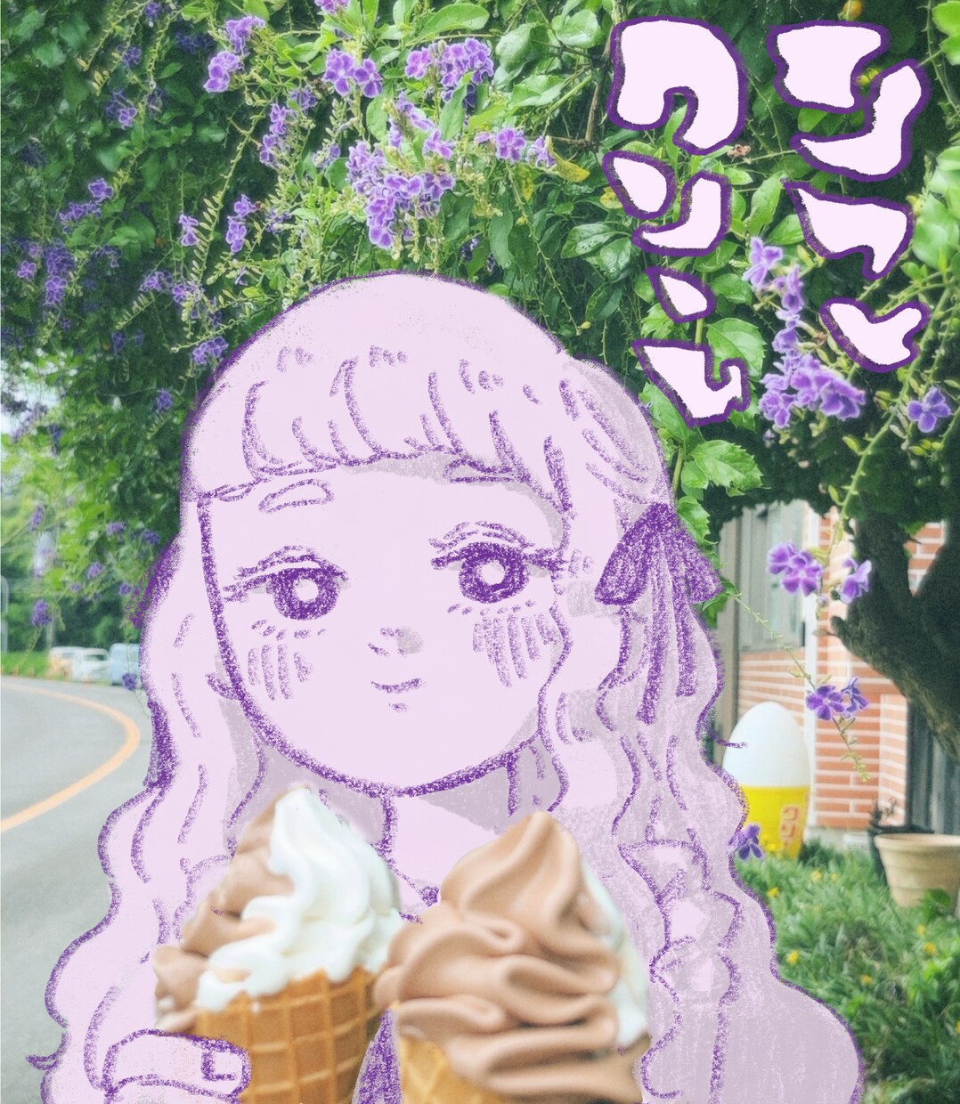 商用化⭕️エモ柔らかいイラスト描きます 優しいタッチでエモいイラストを描きます！SNSアイコンにも！ イメージ8