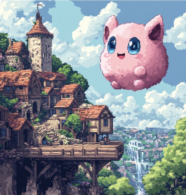 ジブリ風×キャラAI画像でSNSをバズらせます ジブリ風× ポケモン風AI画像でSNSをバズらせる方法！ イメージ5