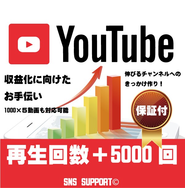 実績作りの為格安で動画5000回再生分拡散します ココナラ実績作りの為、格安で承ります。あなたの動画拡散します イメージ1