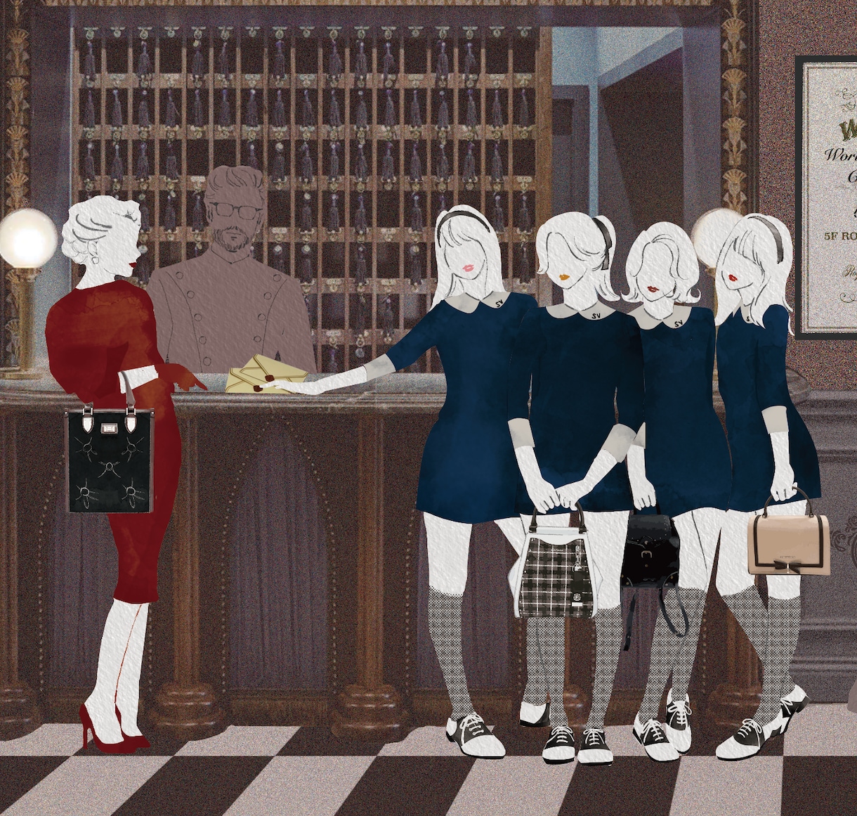 お洒落・大人っぽい　イラスト描きますます 感度のあるイラストをお求めの方へ。挿絵などにもおすすめです。 イメージ2