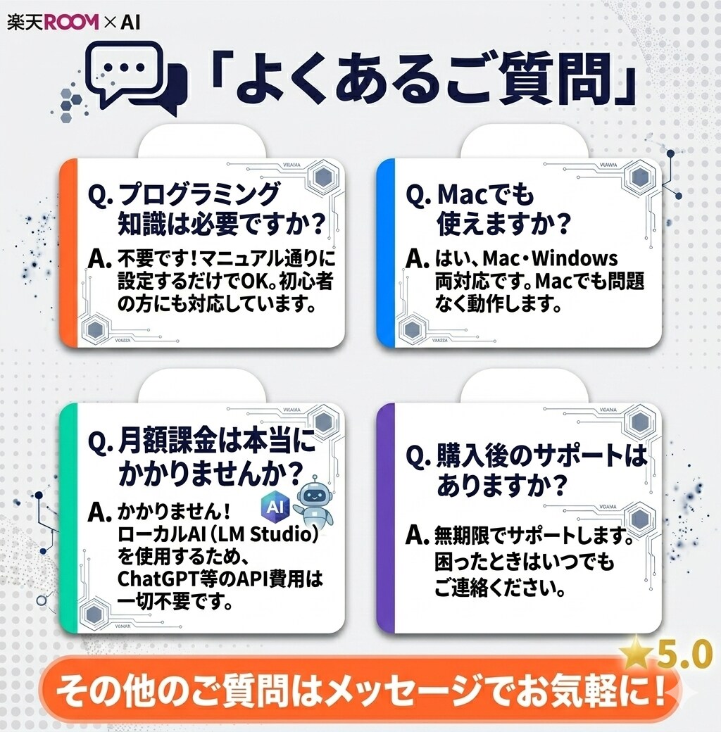 楽天ROOMの自動投稿アプリを提供します 探す・書く・投稿するを、AIでまとめて自動化 イメージ8