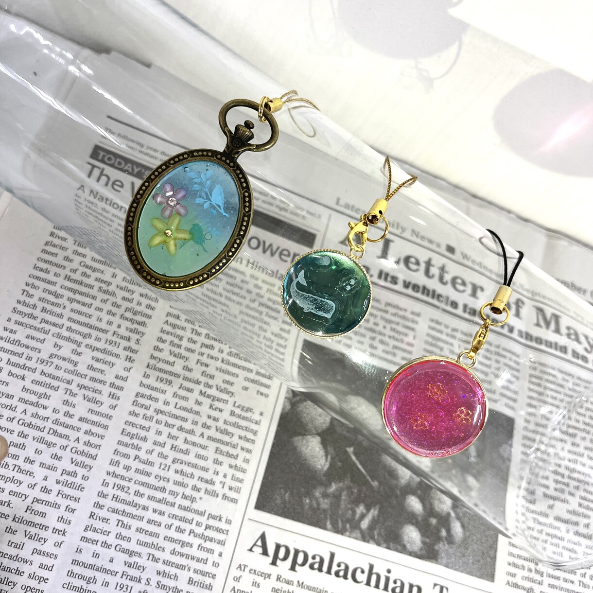 レジンなどハンドメイドを心込めて作成します レジン、クラフトバンド、イヤリングなど。 イメージ1