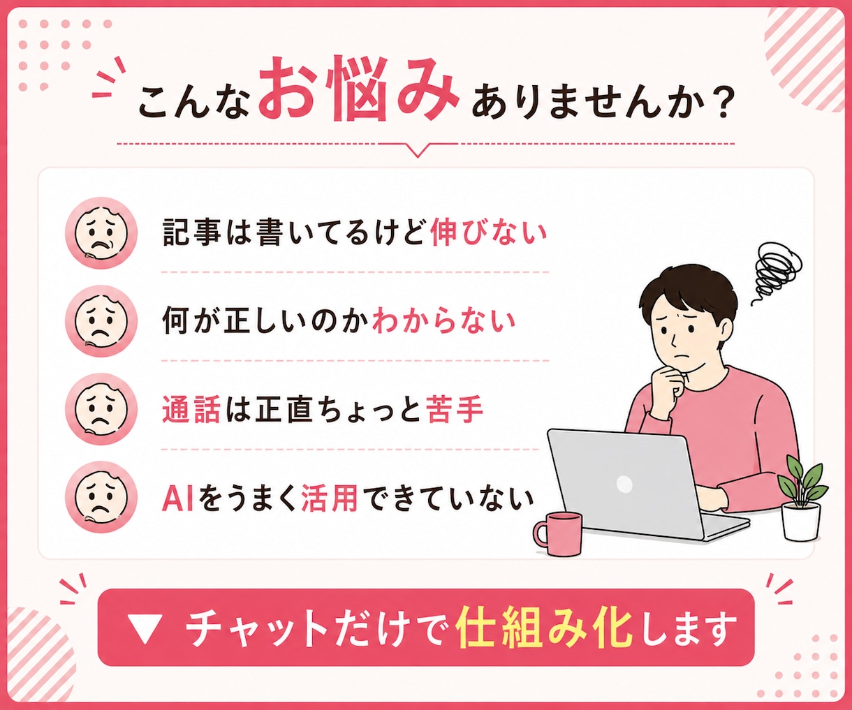 既存ブログを1ヶ月の伴走で仕組み化します 開設済みの方へ｜週ごとの伴走で無理なく仕組み化 イメージ2