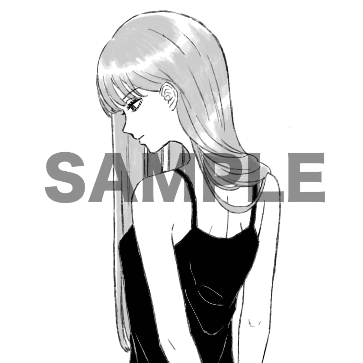 格安でアイコン・SNSイラスト描きます シンプルでクールな人物イラストをお求めの方はぜひ！ イメージ8