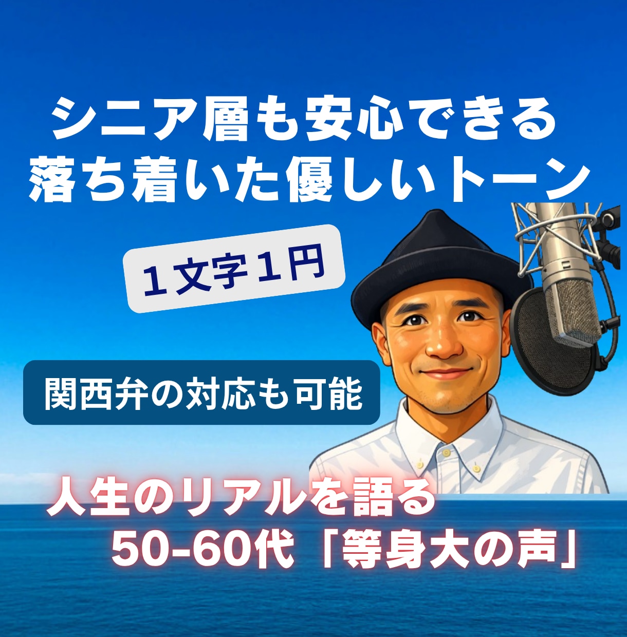 心に届く・耳に残る、落ち着いた声お届けします 顧客対応20年の現場経験が生んだ、聴く人を包む中音域 イメージ1