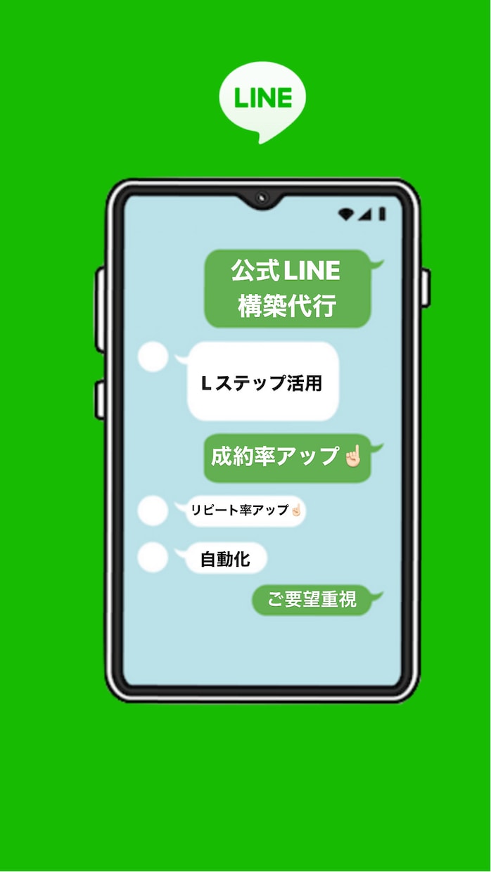 Lステップを使用した公式LINEの構築代行をします ご要望に合った構築・サポートを提案します。 イメージ1