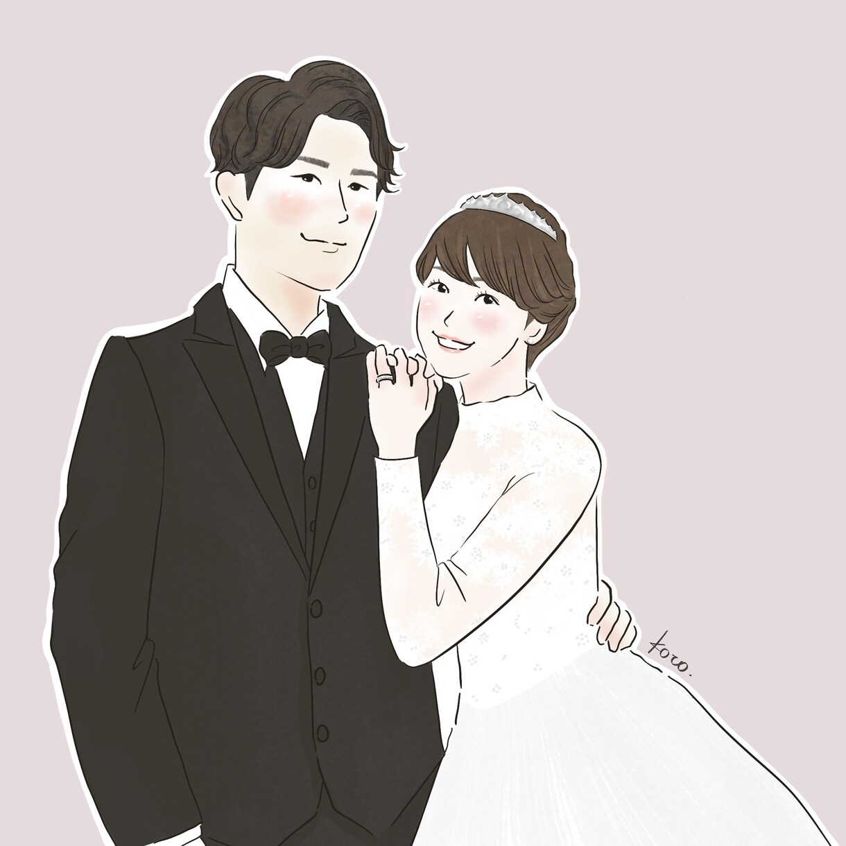 パッと目を引く似顔絵お描きいたします プレゼントやアイコンにぴったりな似顔絵です イメージ4