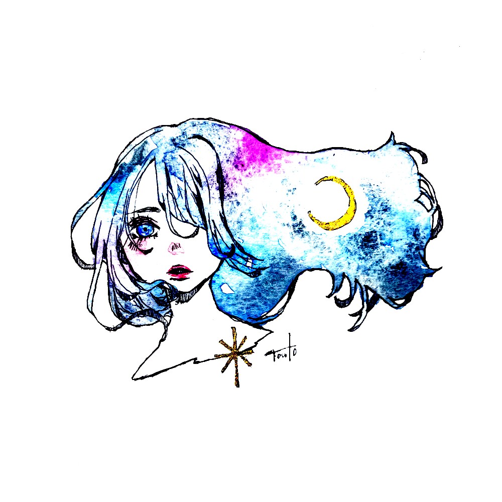 歌ってみた用のオリジナルサムネを描きます アナログで差別化必須⭐︎SNSでの宣伝サービスもします！ イメージ8