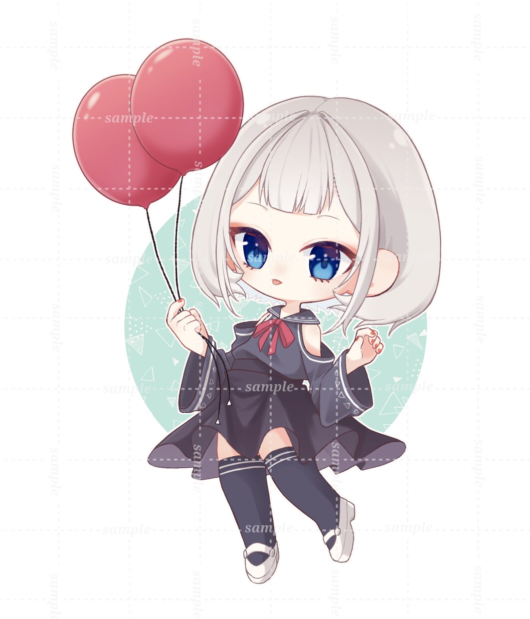 SDキャラクターを描きます アイコン、立ち絵など！用途はそれぞれ！ イメージ2