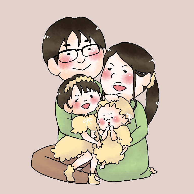 ほんわかテイストで家族の似顔絵描きます 家族の記念や何気ない毎日、大切にイラストにします イメージ4