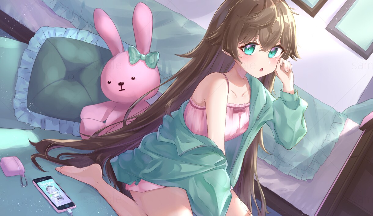 VTuberさん向け 活動用イラスト描きます 透明感重視＆SNS映えを意識したイラスト イメージ7