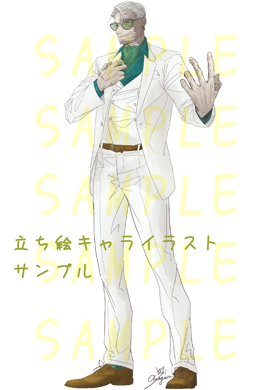 おじさんキャラのアイコン描きます かっこいいおじさんのSNSアイコンが欲しい方へ イメージ6