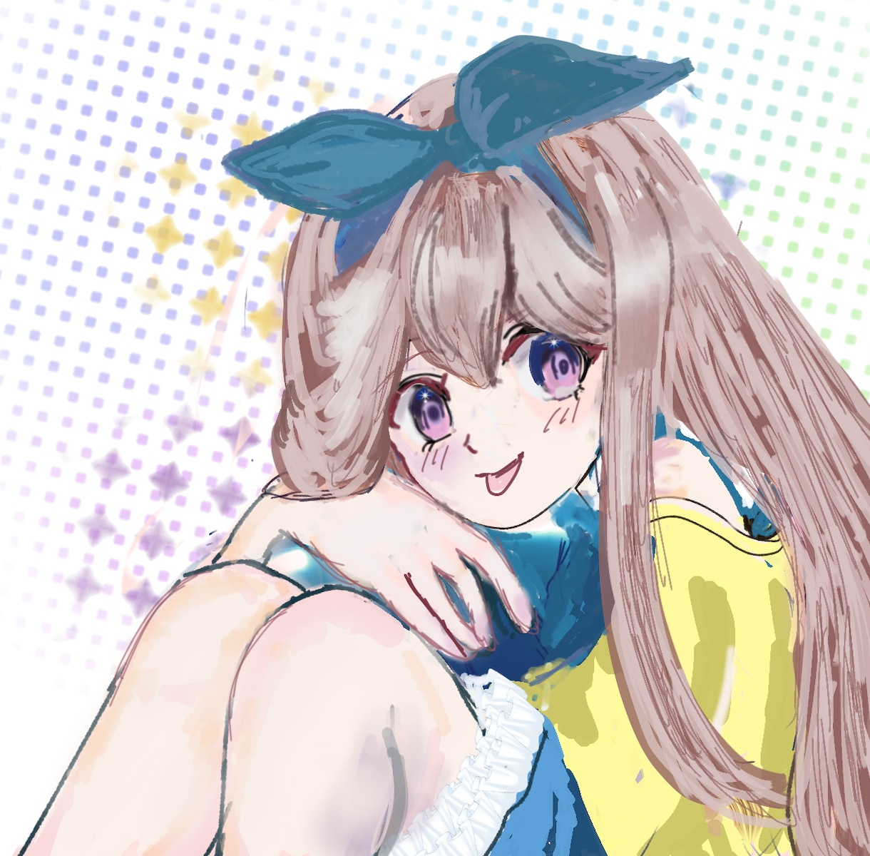 エモくて可愛いレトロポップなイラスト描きます 雰囲気を作り配信者様完全応援いたします。 イメージ7