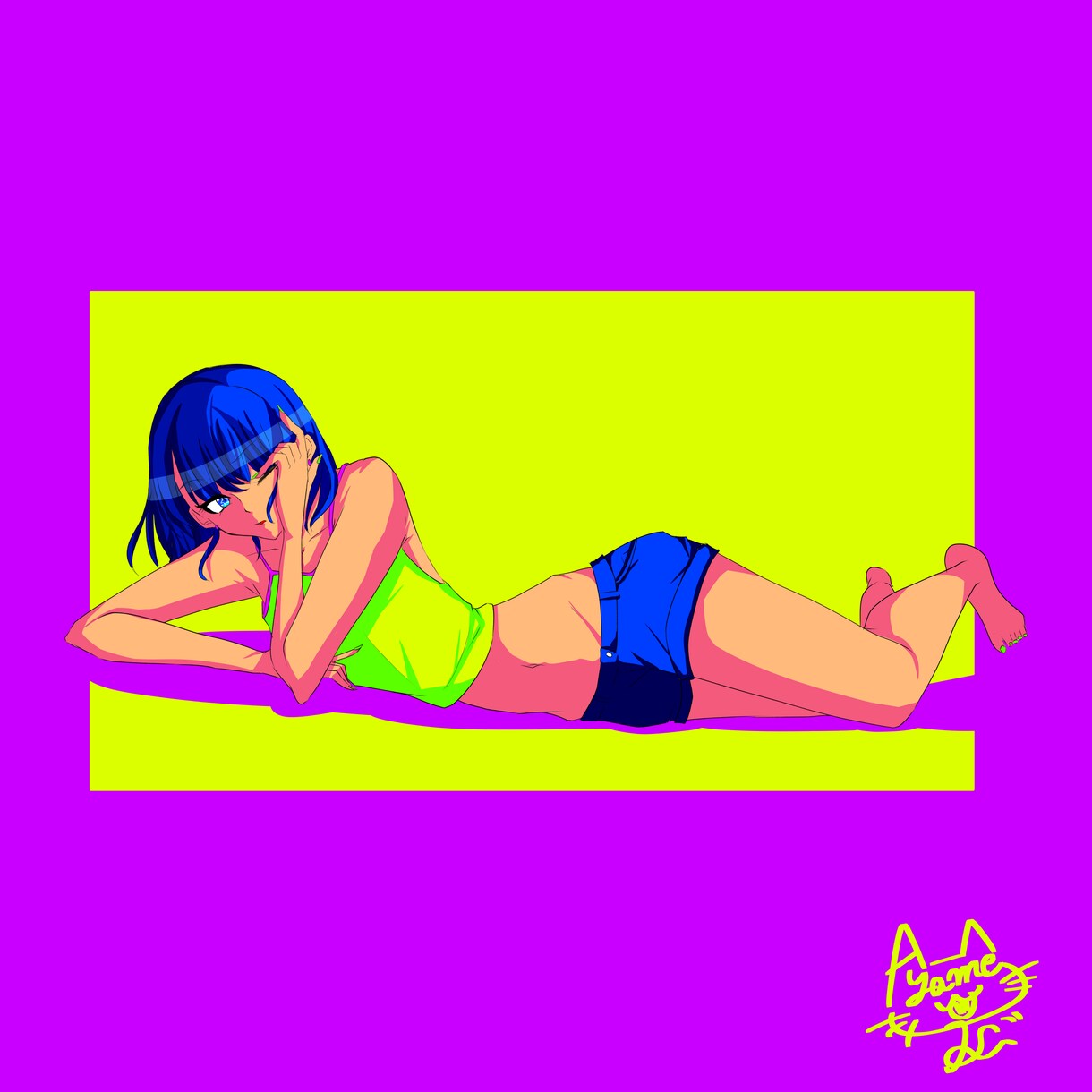 キラキラ＆彩度高め☆アイコン用イラスト制作します 絶対目を引く！彩度高めでポップかわいい作品が得意です♡ イメージ2