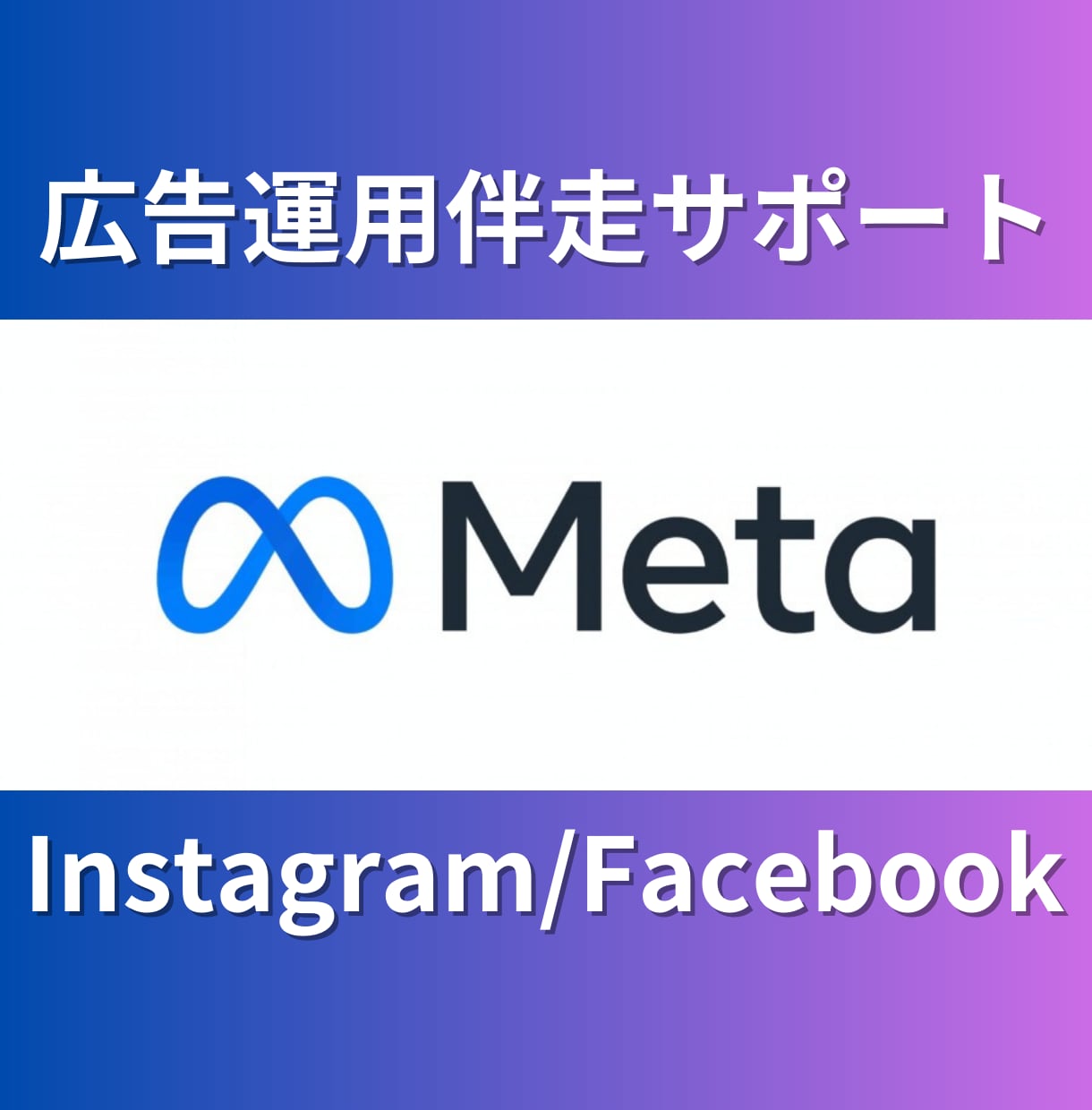 Meta広告運用を伴走サポートします 自社・ご自身で運用スキルを身につけたい方にプロが伴走します イメージ1