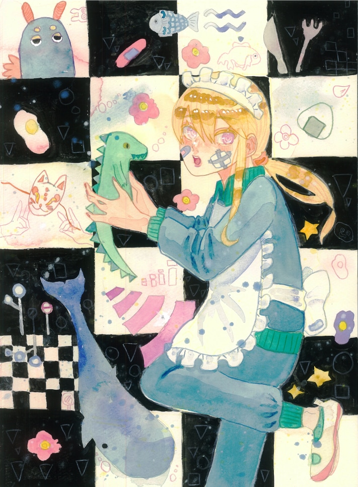 幻想的なイラストを描きます 不思議なイラストをアナログ画材で描きます。 イメージ2