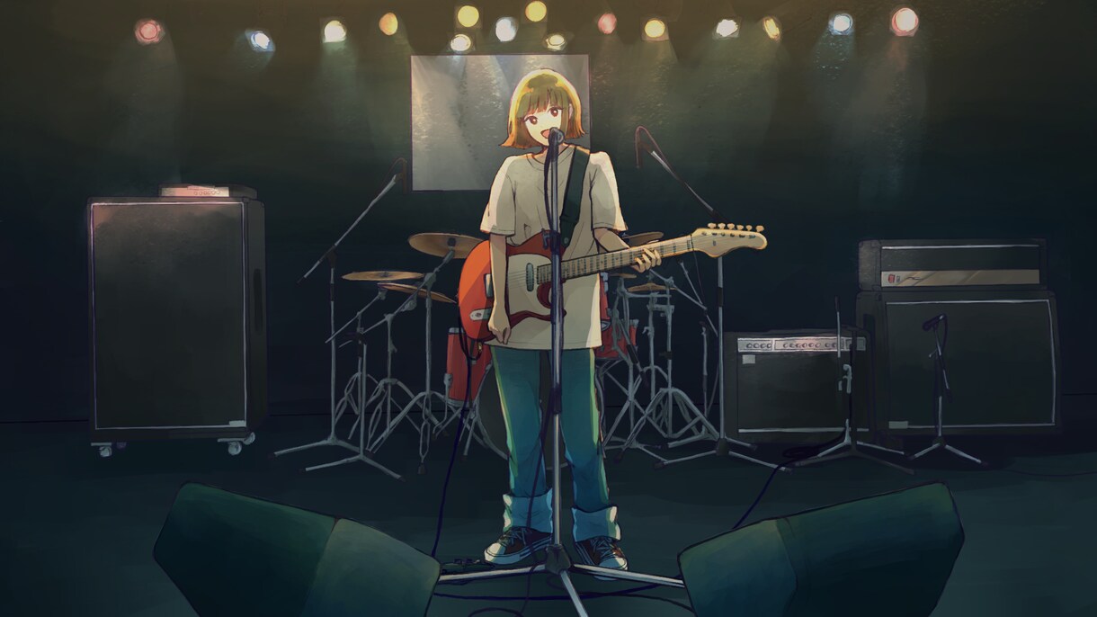 商用OK！MVサムネ・ヘッダー等のイラスト描きます エモいイラストが得意です！背景、人物のみもOK！ イメージ5