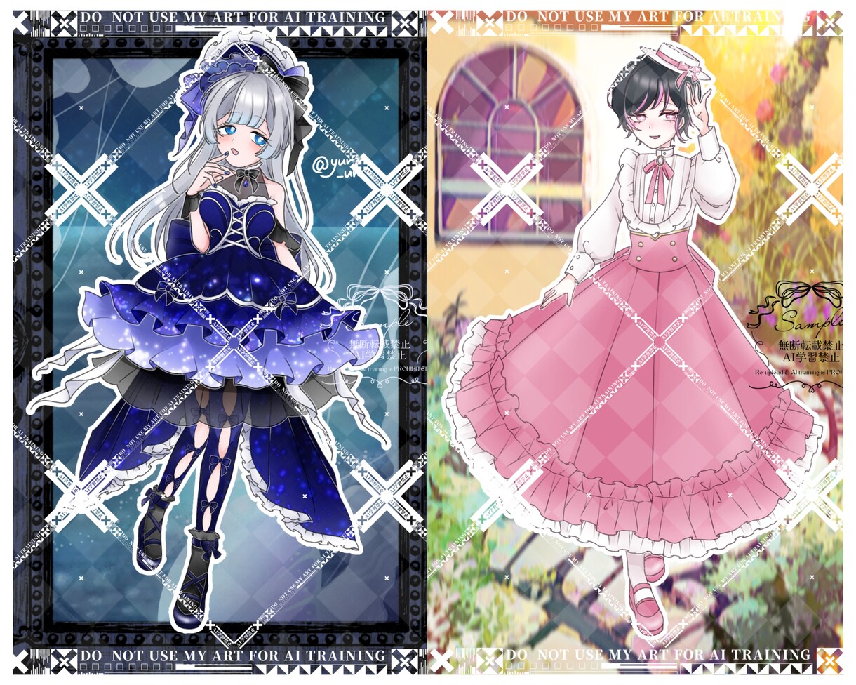 ふわふわで可愛いキャラクターのイラスト描きます キャラ紹介シートやアイコン、自作グッズ等にどうぞ！ イメージ6