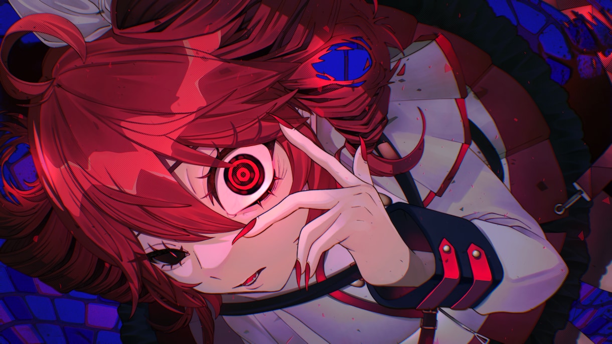 歌ってみたや実況配信などの動画用イラストを描きます 動画の顔となるサムネイラスト制作 イメージ1