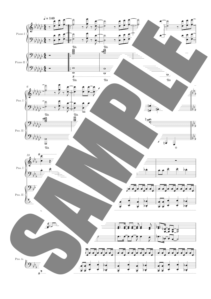 ピアノ・キーボードの耳コピ・譜面作成いたします 弾きたい曲の楽譜がない方へ。キーボード以外もOK！ イメージ5