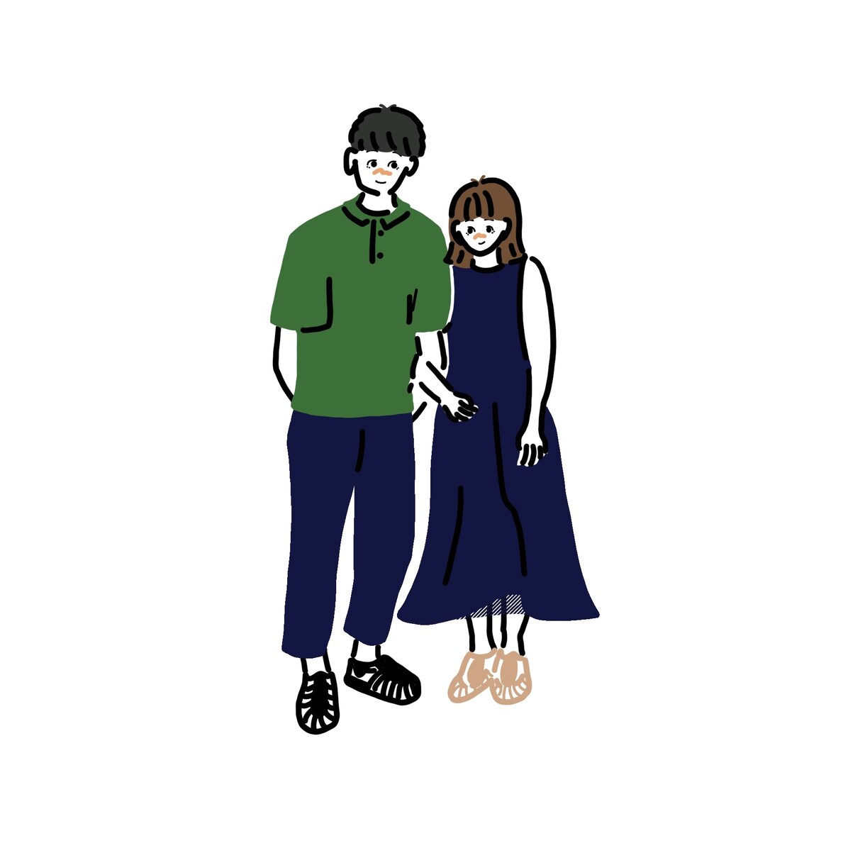 アイコンイラスト・記念イラスト描きます 好きな色、ポーズで「らしさ」のでるアイコンを。 イメージ4