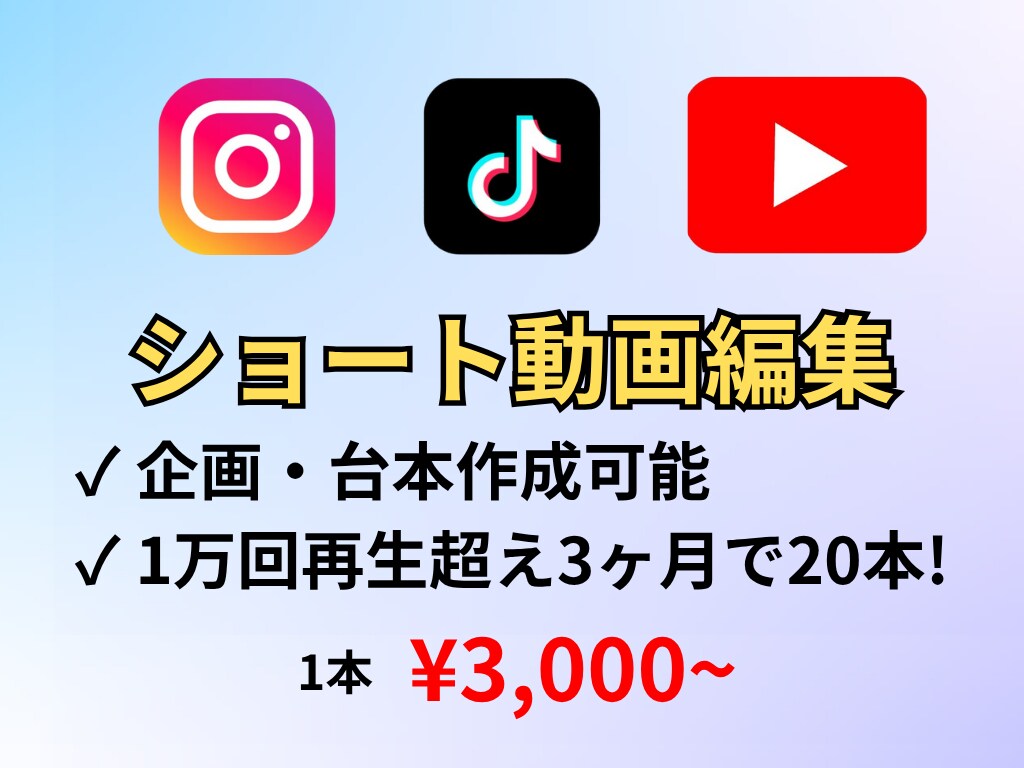 集客・採用向けのショート動画を編集いたします TikTok, Instagram, YouTubeなど! イメージ1