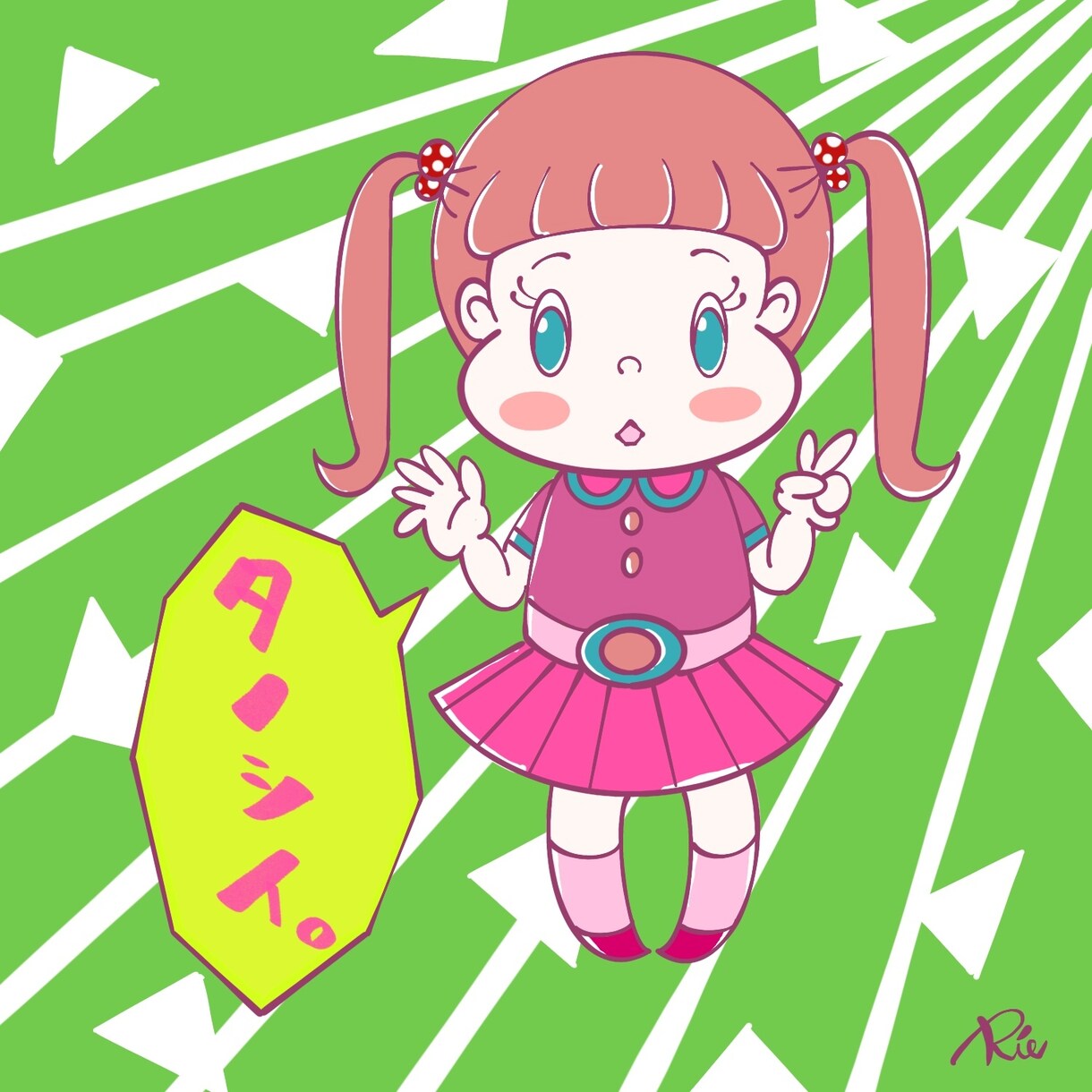 ポップでカラフルなアイコンを描きます パッと目を引く印象的なアイコンです♪ イメージ3