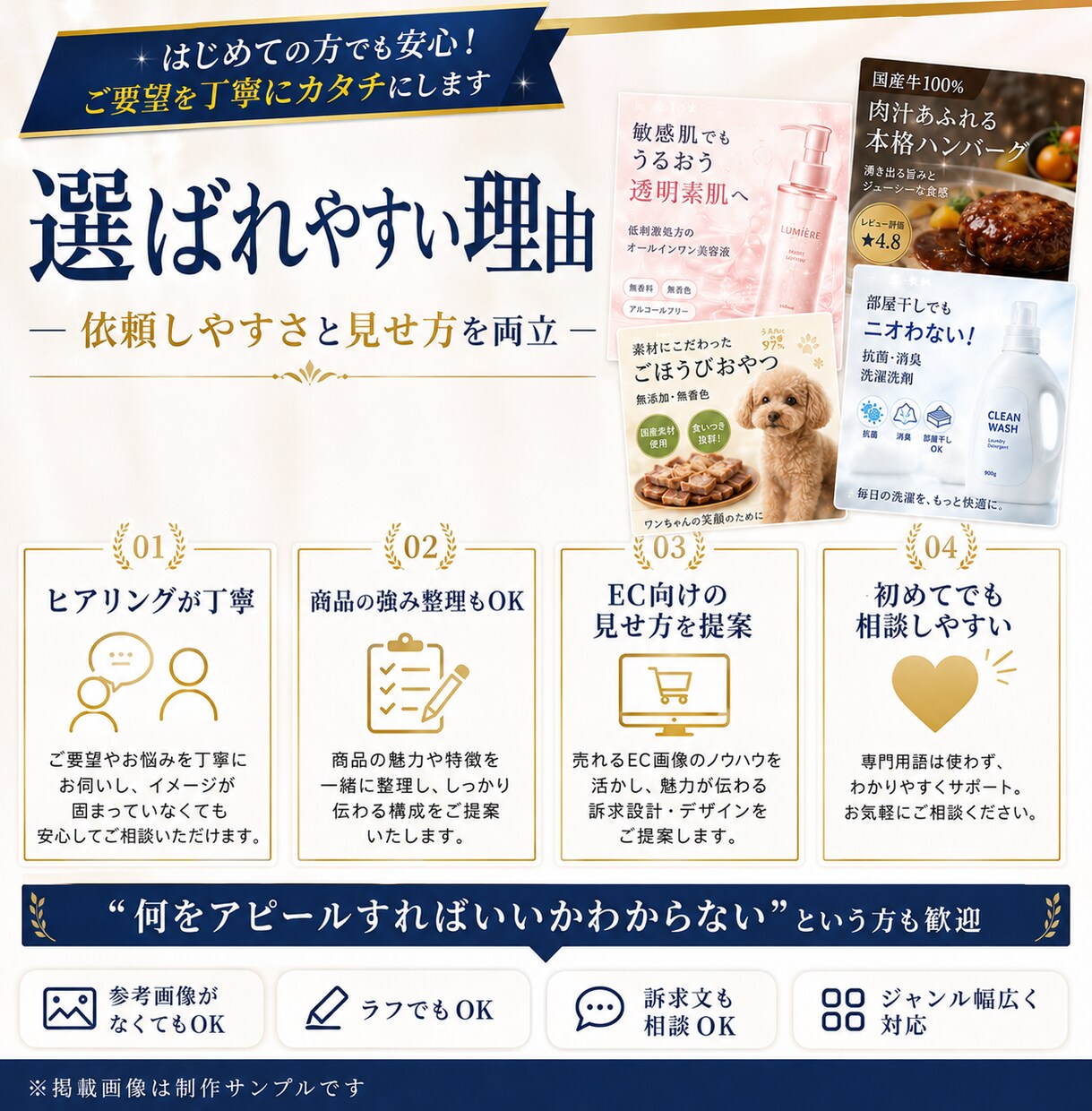 売れる見せ方でAmazon画像作ります 商品の魅力が伝わるEC画像を制作します イメージ4