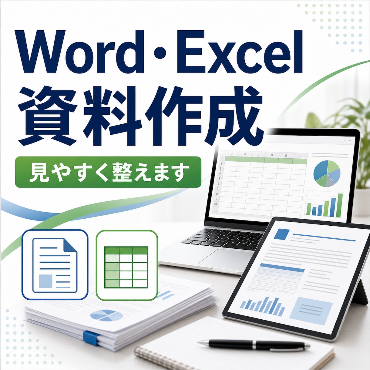 Word・Excel資料を見やすく整えます 報告書・一覧表・リスト作成など、使いやすい資料に整理します イメージ1