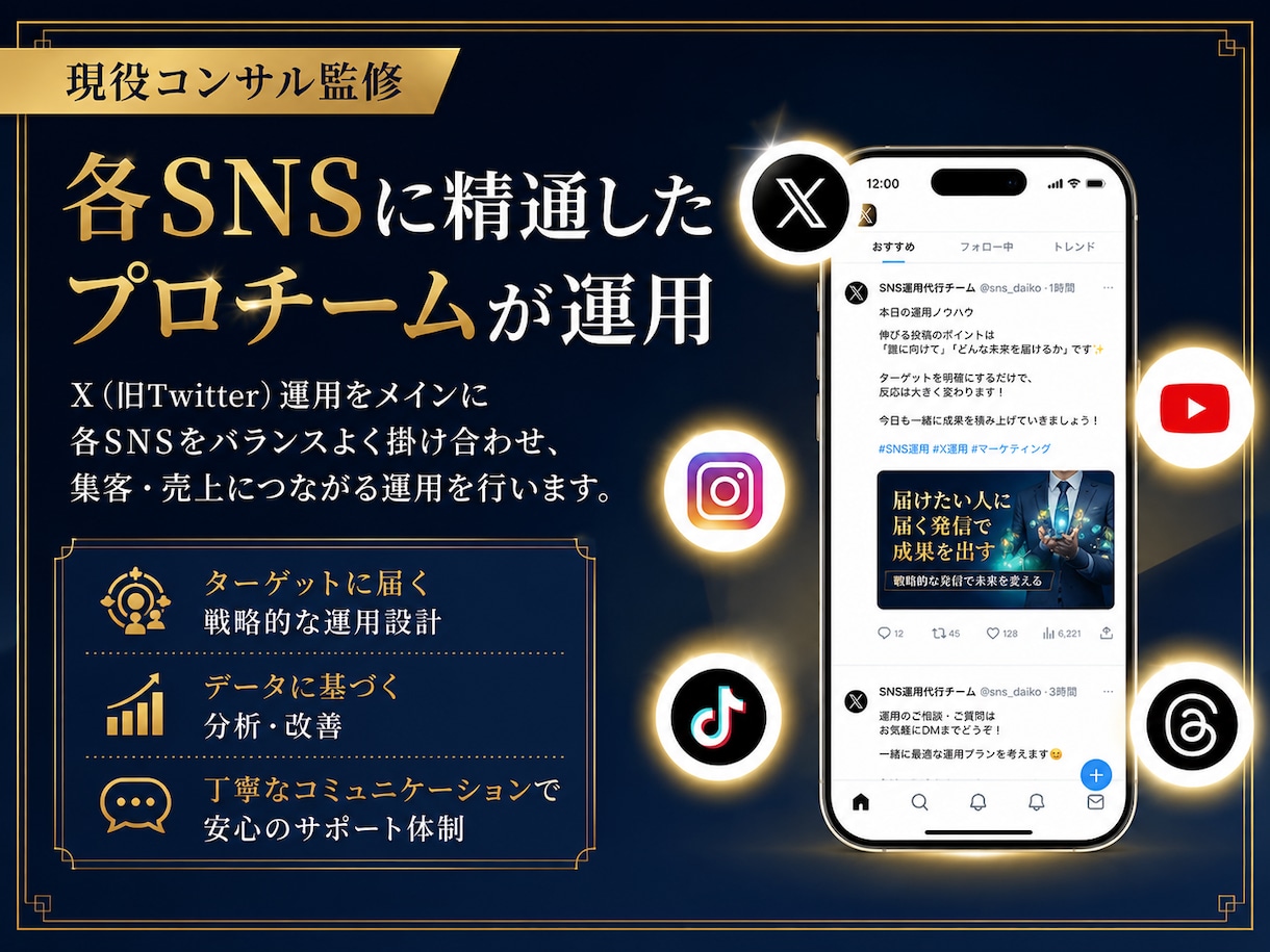 現役コンサル監修⭐︎ X運用代行30日間いたします プロに任せるX(Twitter)最初の一歩から並走します。 イメージ2