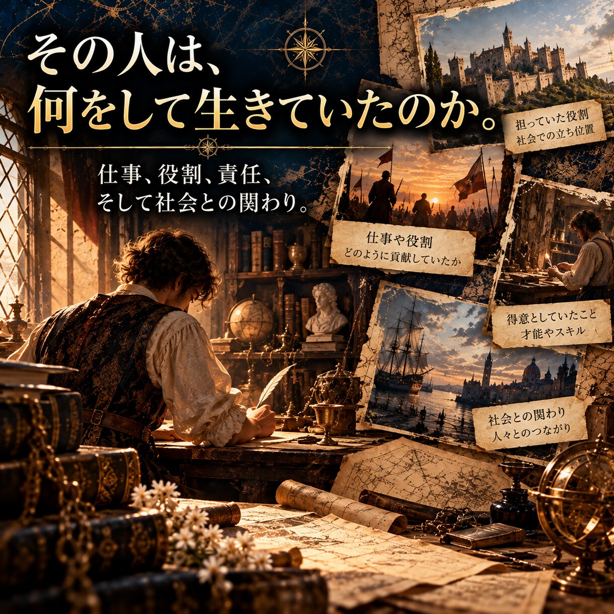 前世から性格・才能・人生テーマを読み解きます 一人の前世を人生として辿り今の自分を深く理解します イメージ4