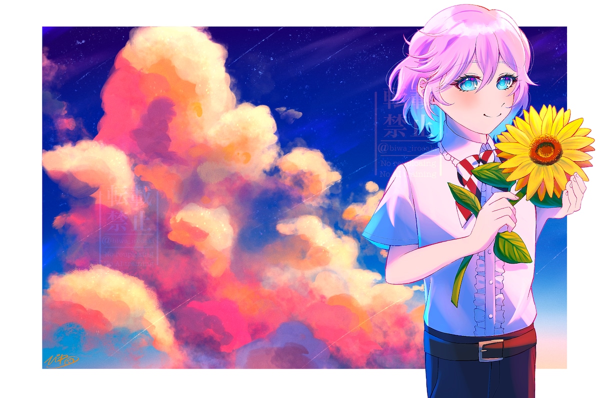 かわいくてかっこいいキラキラなイラストを描きます かっこ可愛いキラキラした、あなたの理想のイラストを作成します イメージ7