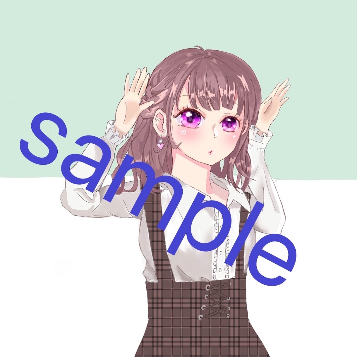SNSアイコン、ヘッダー向けのイラストお描きします あなたの心が瞬く間に煌めくワルツ イメージ1
