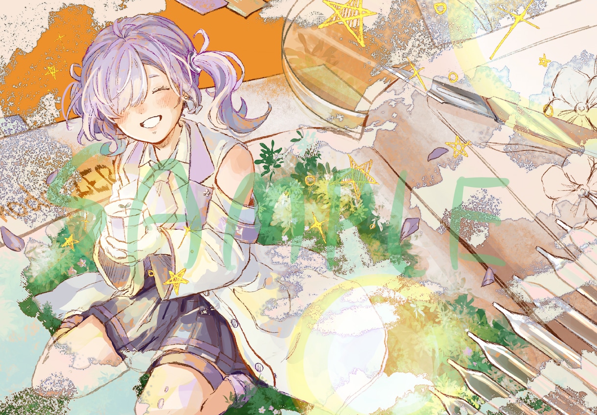 優しいイラストを制作します SNSアイコンやサムネイルなど様々なご依頼に対応します イメージ1