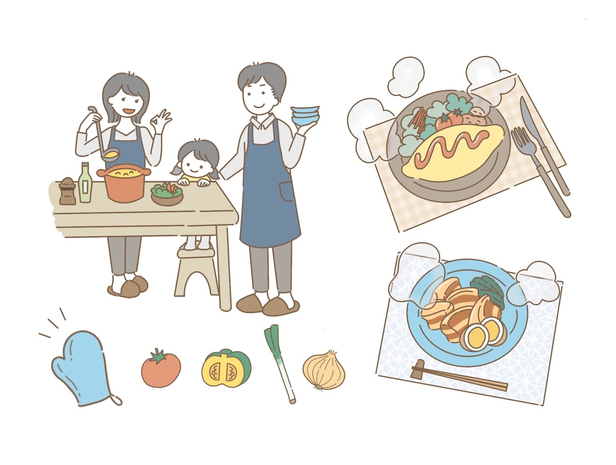 つかいやすい！シンプルなカットイラスト描きます Ai形式の動かせるイラストでモーショングラフィックスなどにも イメージ9